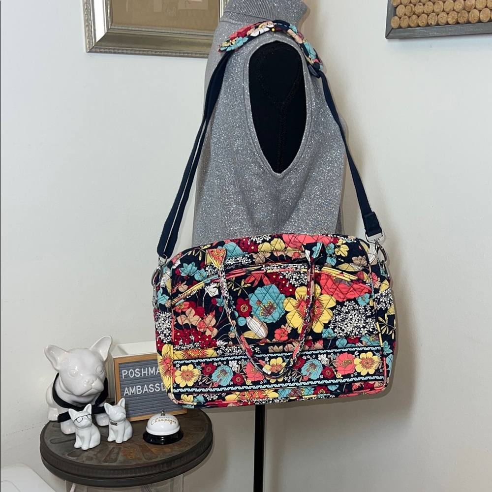Vera Bradley Floral Weekend Traveler Bag - Picture 1 of 10